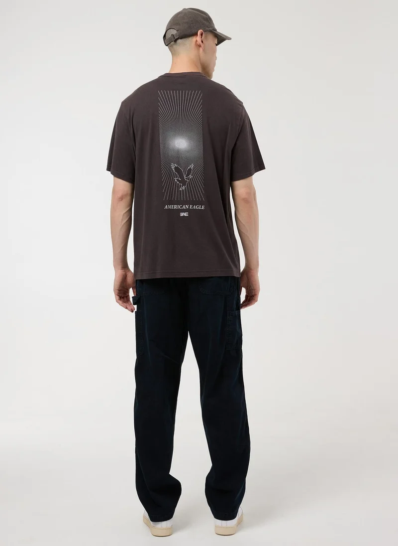 امريكان ايجل Graphic Logo Crew Neck T-Shirt