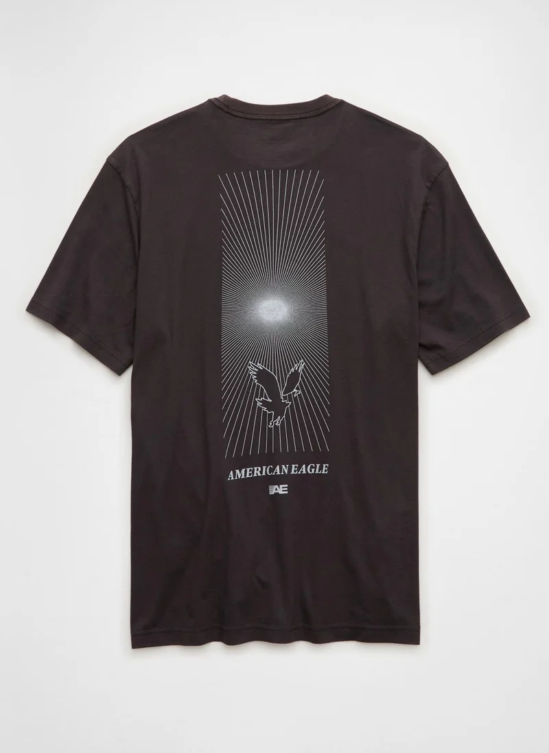 امريكان ايجل Graphic Logo Crew Neck T-Shirt