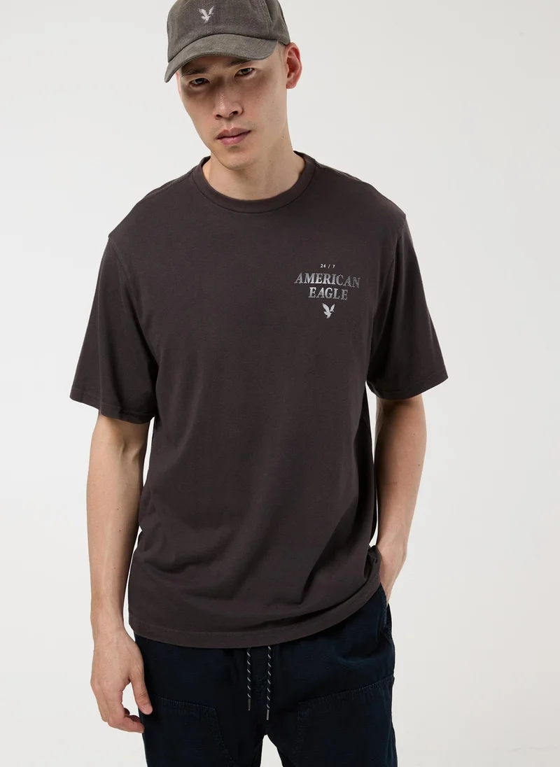 امريكان ايجل Graphic Logo Crew Neck T-Shirt