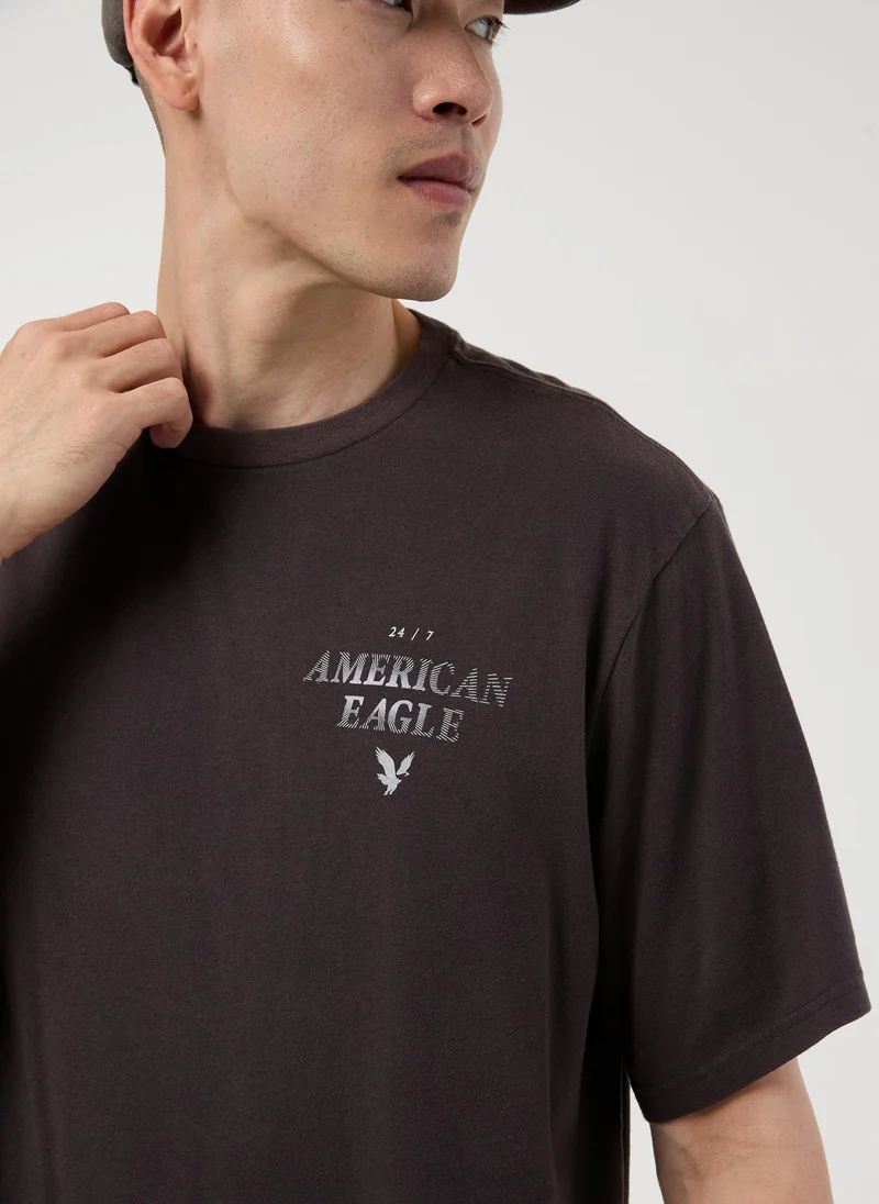 امريكان ايجل Graphic Logo Crew Neck T-Shirt