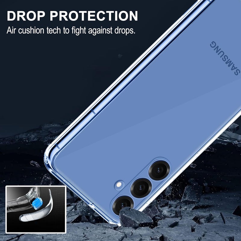 Cedo Samsung Galaxy S25 (5G) Clear Case | Soft Flexible Slim-Fit | Full Body 360 Protection Shock Proof TPU Back Cover (Transparent) - Image 3