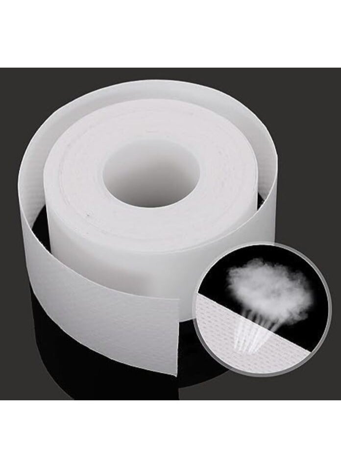 Altheqa 2 Rolls Sweat Pads Collar Protectors for Mens Shirts Hat Sweat Protector Sweat Pads Hat Cleaner, White Shirt Neck Collar Protector Tape, Self-Adhesive Invisible Liner Patches Protector.  - Image 2