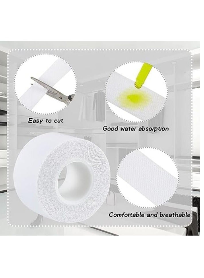 Altheqa 2 Rolls Sweat Pads Collar Protectors for Mens Shirts Hat Sweat Protector Sweat Pads Hat Cleaner, White Shirt Neck Collar Protector Tape, Self-Adhesive Invisible Liner Patches Protector.  - Image 4