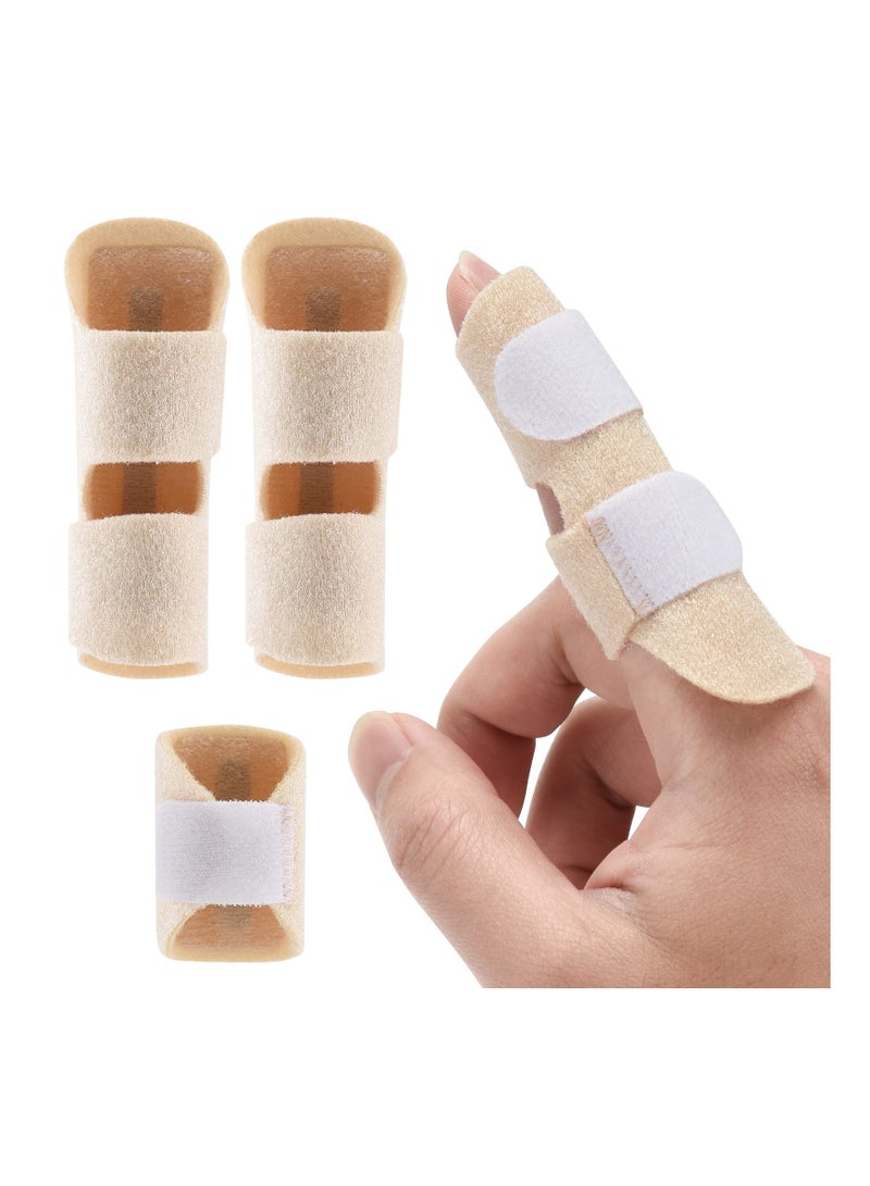 Finger Splints - Pain Relief for Trigger Finger, Comfortable Finger Brace for Broken Fingers - Set of 3 - Image 1