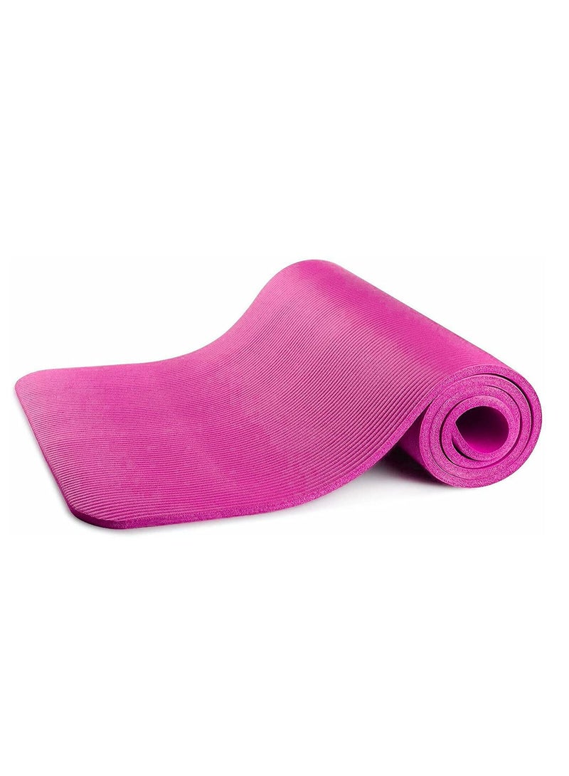H PRO HM Sports 10 MM Extra Thick High Density Anti Tear, Anti Slip| Exercise Yoga Mat |Pink - Image 1