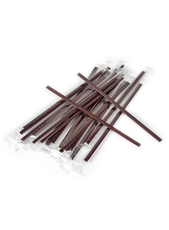 KBG Coffee Stirrers Sticks 400 Individually Wrapped 6.7in，Disposable coffee straw stirring rod，Coffee Straw，Disposable Plastic Drink Stirrer Sticks Health and Safety Three-hole coffee straw  - Image 1