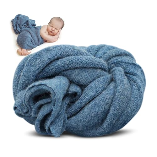 ForBaysy Newborn Photography Props Swaddle Newborn Wraps for Baby Boys Girls Infant Baby Photo Props Shoot Stretch Blanket - Image 1