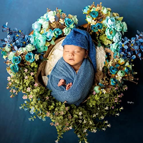 ForBaysy Newborn Photography Props Swaddle Newborn Wraps for Baby Boys Girls Infant Baby Photo Props Shoot Stretch Blanket - Image 5