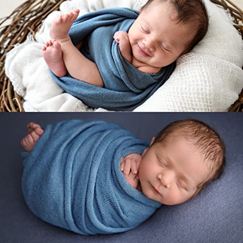 ForBaysy Newborn Photography Props Swaddle Newborn Wraps for Baby Boys Girls Infant Baby Photo Props Shoot Stretch Blanket - Image 3