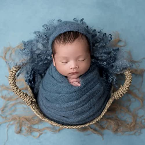 ForBaysy Newborn Photography Props Swaddle Newborn Wraps for Baby Boys Girls Infant Baby Photo Props Shoot Stretch Blanket - Image 4