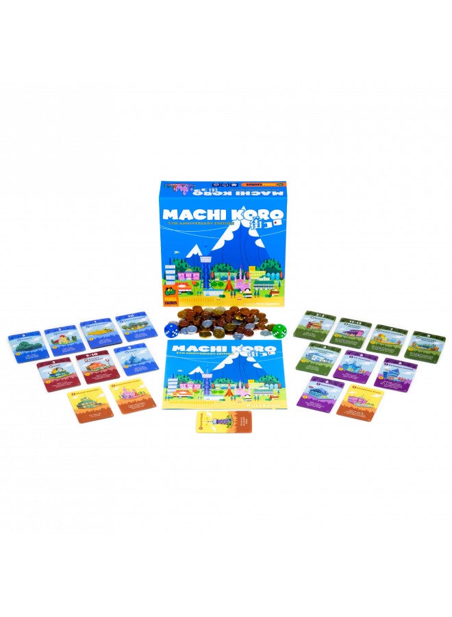 Pandasaurus Games Machi Koro Board Game The Ultimate City-Building Game! Fast-Paced Dice Rolling Strategy Game for Kids and Adults, Ages 8+, 2-4 Players, 30 Minute Playtime, Made by Pandasaurus Games - Image 3