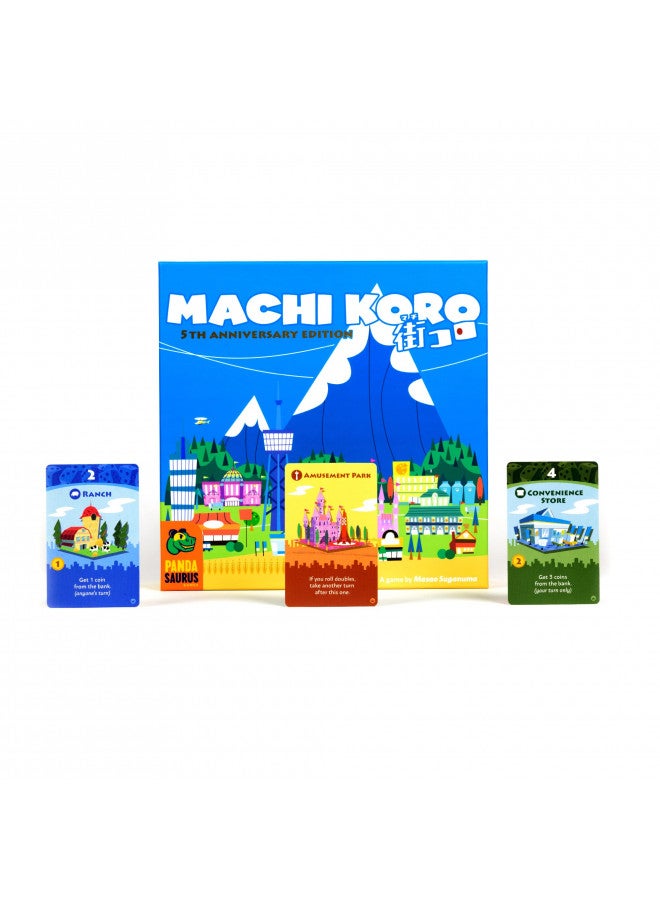 Pandasaurus Games Machi Koro Board Game The Ultimate City-Building Game! Fast-Paced Dice Rolling Strategy Game for Kids and Adults, Ages 8+, 2-4 Players, 30 Minute Playtime, Made by Pandasaurus Games - Image 2