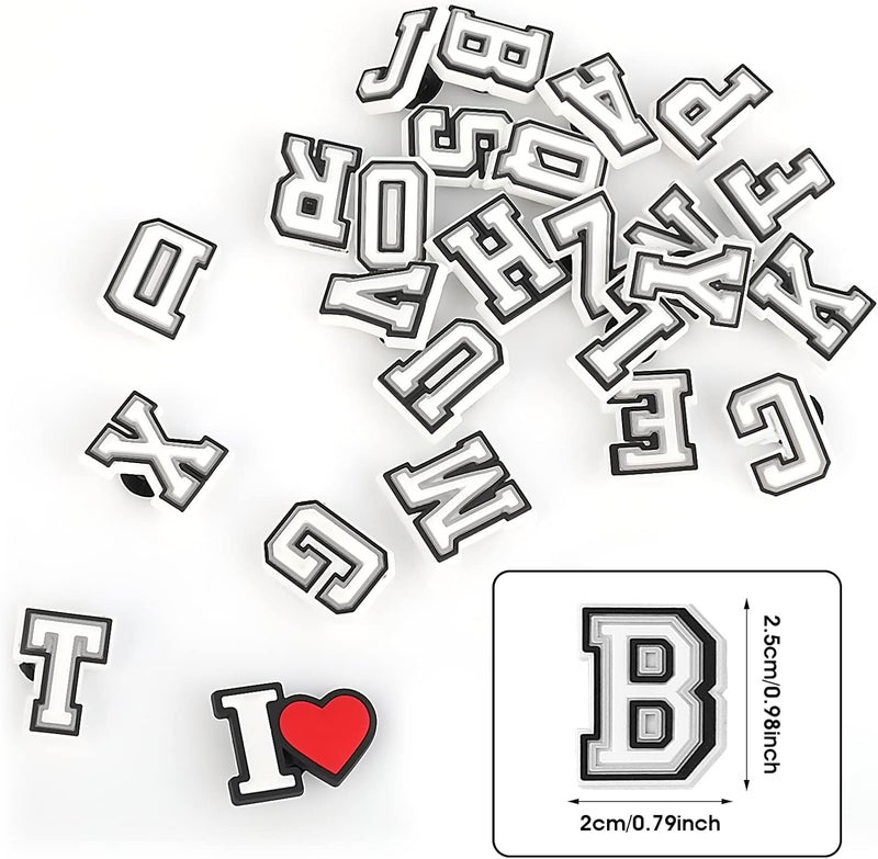 klarako Letters Numbers Shoe Charms, A-Z Letters & 0-9# Numbers Clog Charms DIY Shoes Pins for Boy Girl Teens Men Women and Adults - Image 3