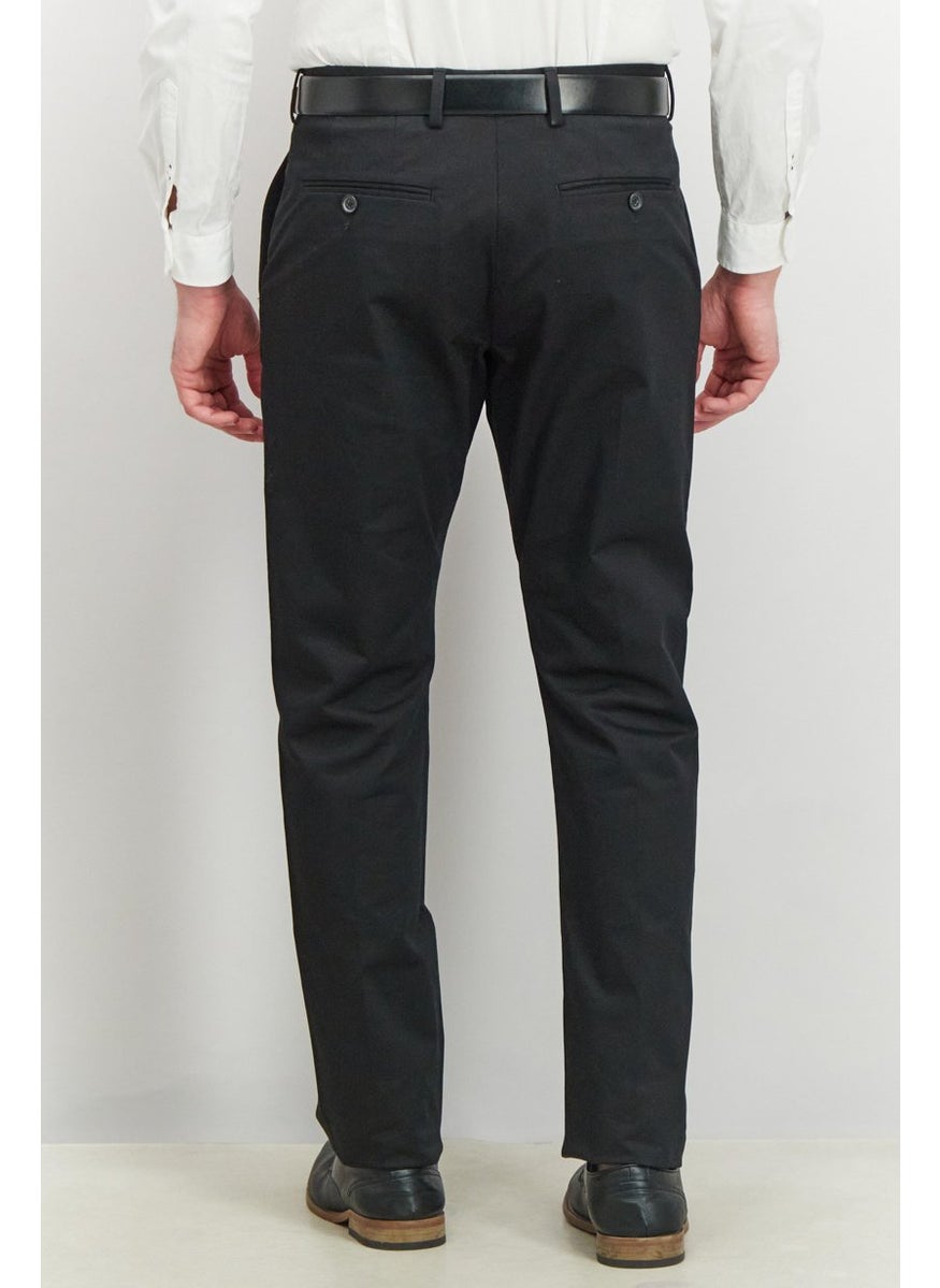 French Connection Men Regular Fit Five Pocket Chino Pants, Black  - Image 3