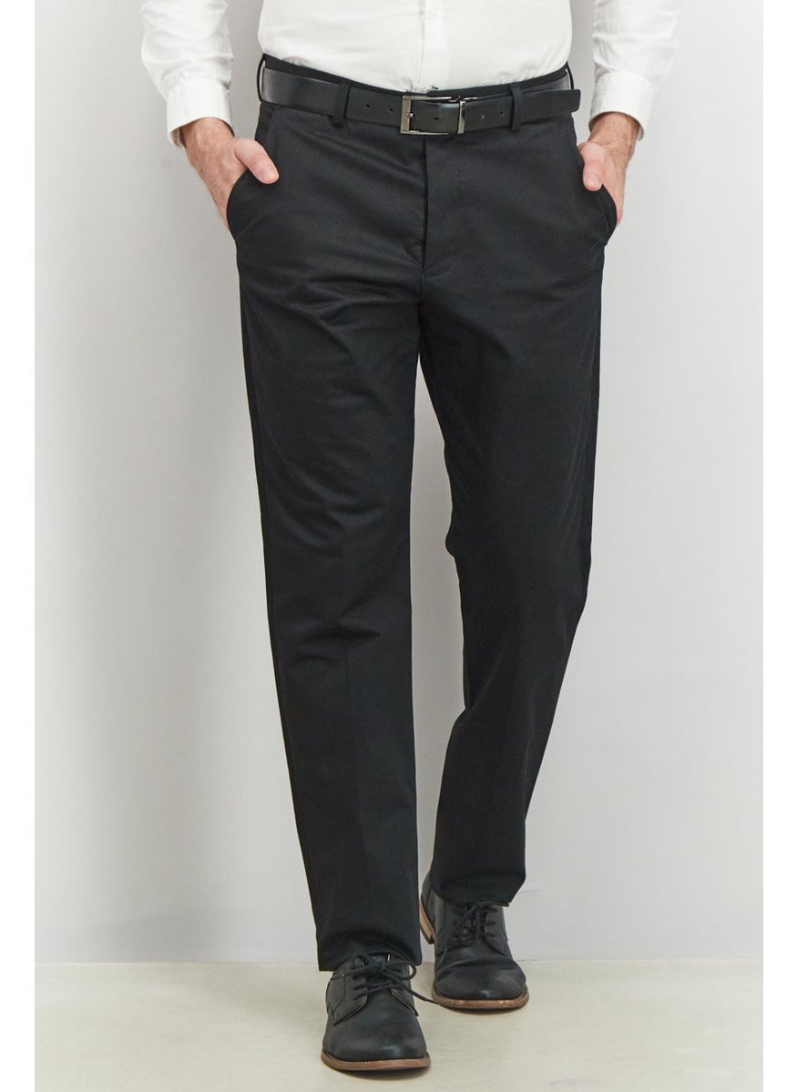 French Connection Men Regular Fit Five Pocket Chino Pants, Black  - Image 1
