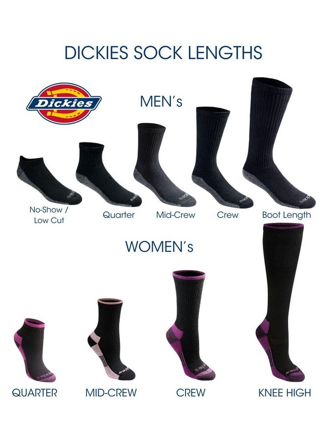 Dickies Dickies Men's Dri-Tech Moisture Control No Show Socks, Available in M-XXL (6, 12, Black (6 Pairs), Large  - Image 4