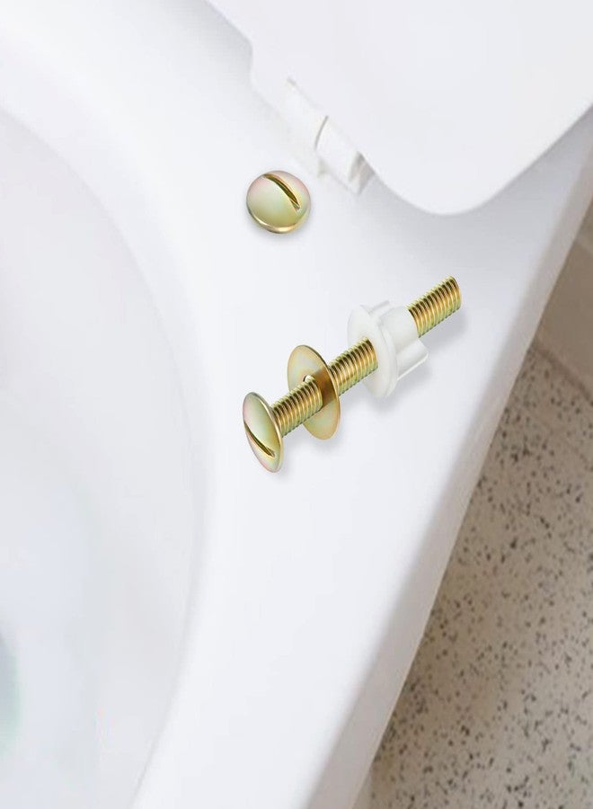 AIEX 6 Sets Toilet Seat Screws and Bolts, Metal Screws for Toilet Seat Bolts Replacement with Plastic Nuts and Metal Washers Toilet Bolt Set for Replacing Top Mount Hinges - Image 5