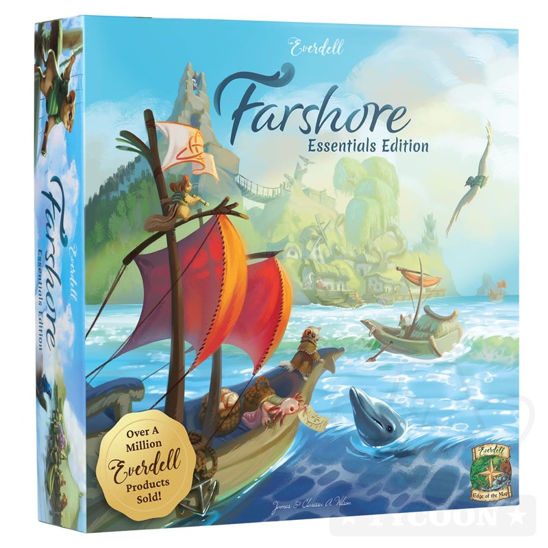 STARLING GAMES Everdell Farshore Essentials Edition Standalone Strategy Tabletop Game with Fresh Mechanics Explore The Northern Shores of Everdell 24 Players Age 10 Fantasy Tabletop Game - Image 3