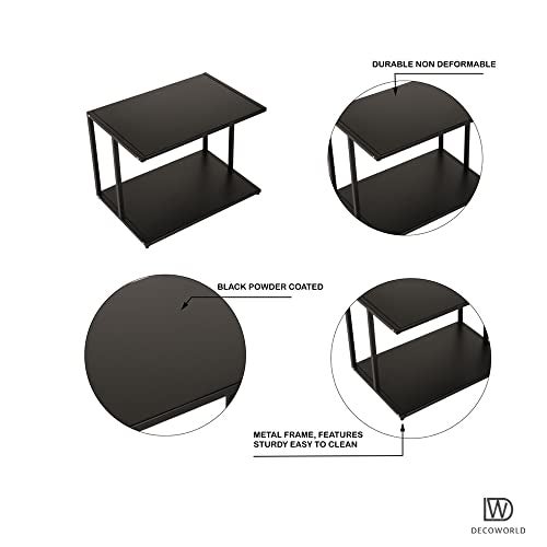 DECOWORLD || Printer Stand || Multipurpose Printer Table for Home, Office and Workstation (Black) - Image 3