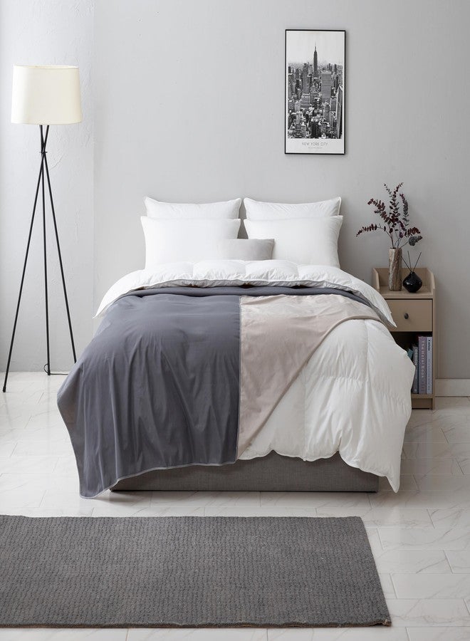 Bee Bee Waterproof Bed Cover, Queen & King Size (95"x 90", Grey/Beige), Lightweight Waterproof Furniture Protector Cover for Bed Couch Sofa, Reversible & Washable - Image 3