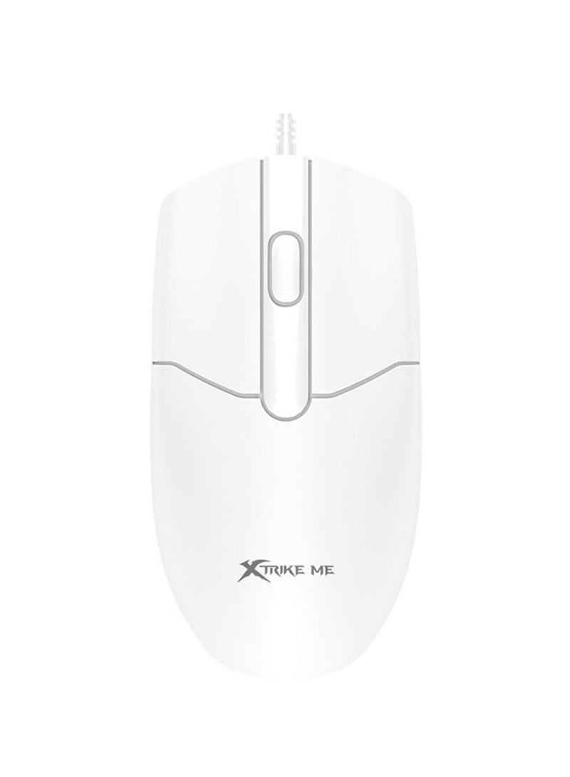 XTRIKE ME ماوس مكتبي سلكي GM-124 بتصميم مريح جسم أبيض - Image 3