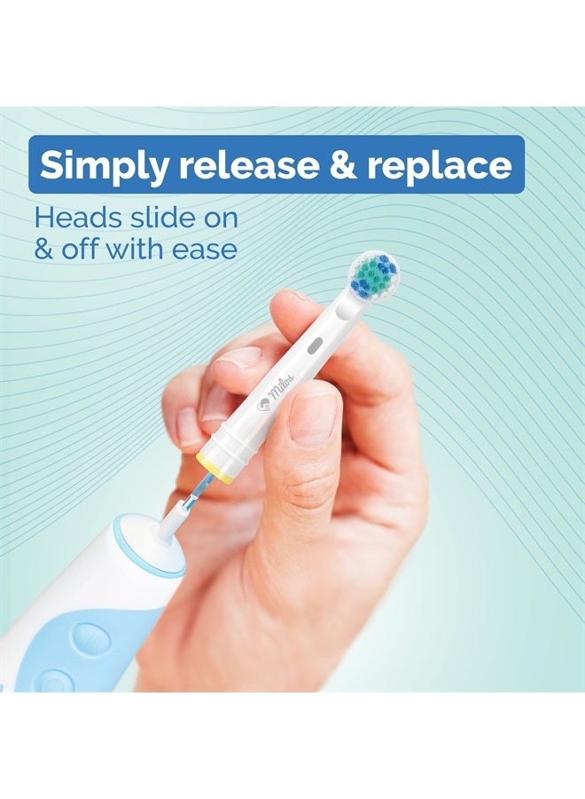 Milos Electric Toothbrush Heads - 16 Pack, Professional Toothbrush Replacement Heads, Compatible with Oral-B Toothbrushes - Image 5