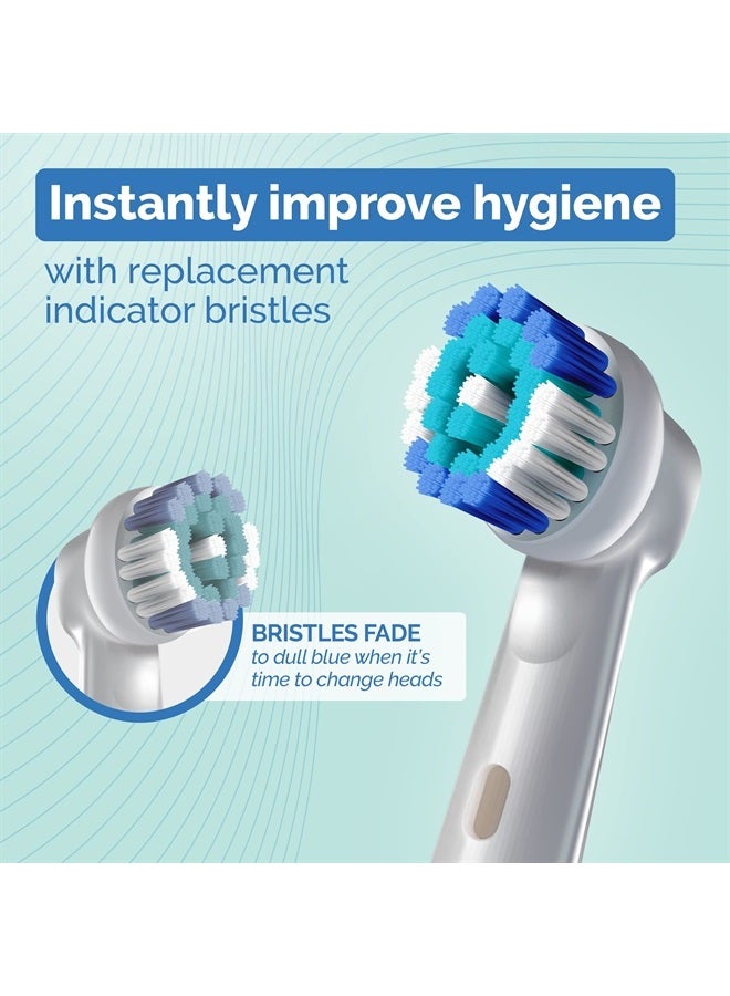 Milos Electric Toothbrush Heads - 16 Pack, Professional Toothbrush Replacement Heads, Compatible with Oral-B Toothbrushes - Image 3