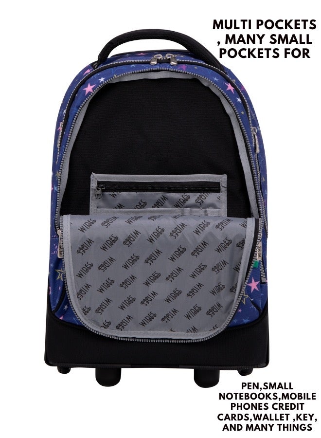 Wires 3 Piece Kids School Trolley Bag laptop compartment Big Wheels With Lunch bag u0026 Pencil Case - Image 3