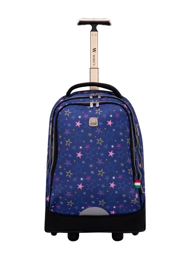 Wires 3 Piece Kids School Trolley Bag laptop compartment Big Wheels With Lunch bag u0026 Pencil Case - Image 2