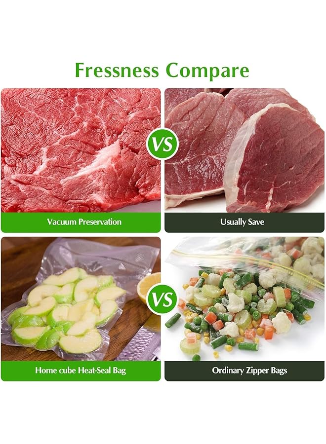 X spring Vacuum Sealer Rolls, 6 Rolls (20Cmx3M3 + 28Cmx3M3) Heavy Duty Food Storage Bags, Commercial Grade Vacuum Seal Rolls For Sous Vide And Freezer Storage - Image 4