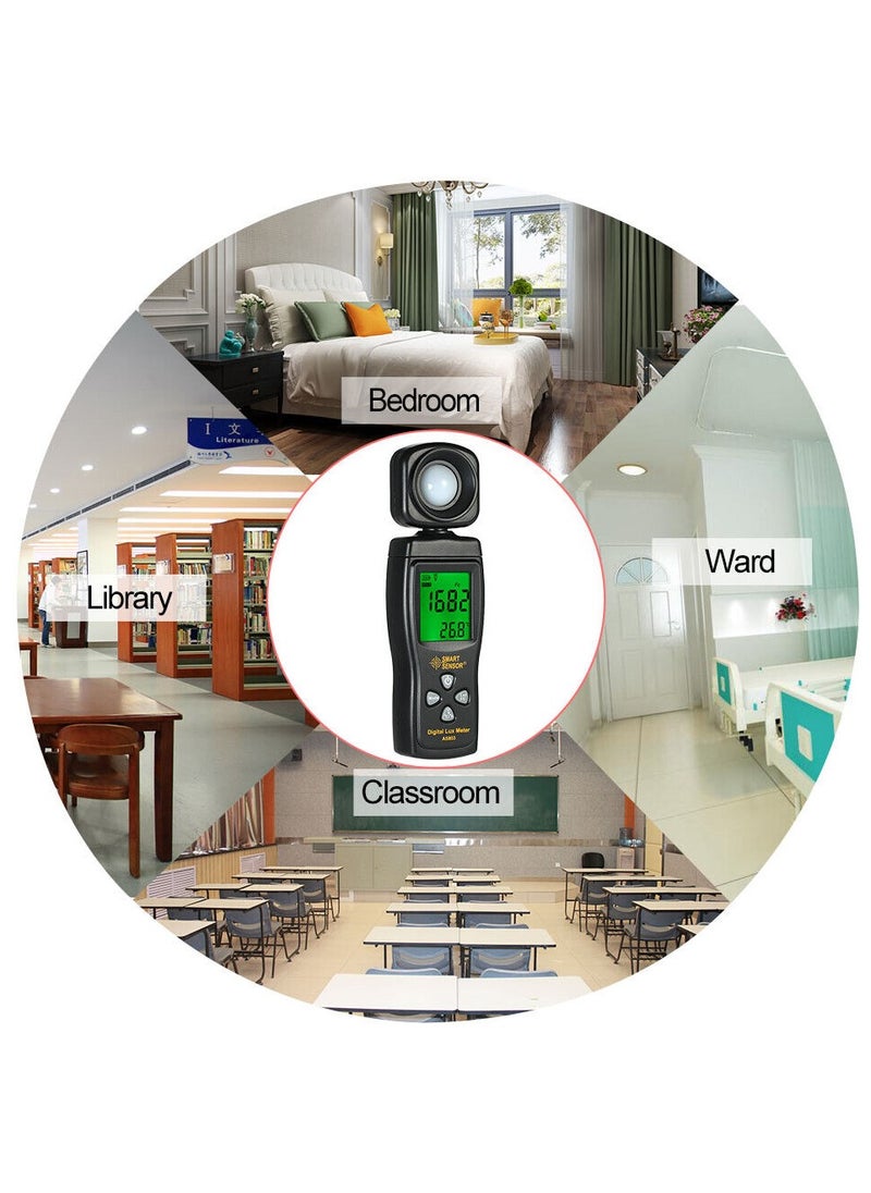 SMART SENSOR - Lux Light Meter for Photography Grow Plants Led Photometer Lighting Intensity Brightness Measurement Pocket Digital Photo Illuminance Sensor - Image 1