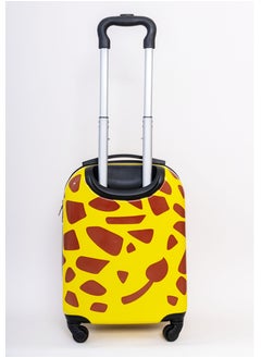 MNUK Giraffe Hard-Sided Polycarbonate Kids Trolley Bag-16 Inches- Yellow  - Image 3