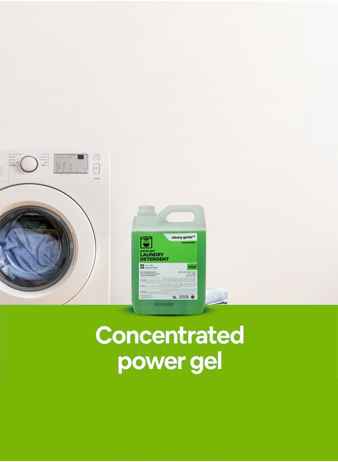 cleany genie Long Lasting Power Gel Laundry Detergent Liquid 5L  - Image 2
