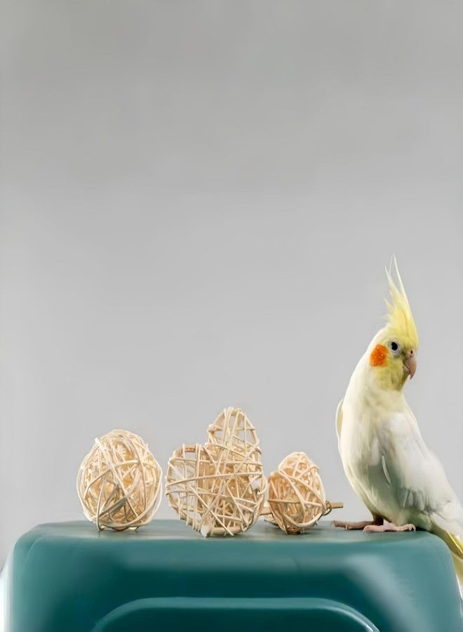 HANZE Rattan Balls,Sepak Takraw, Vine Ball, Parrot Chew Toy and Stimulation Ball Set (Set of 12) - Image 5