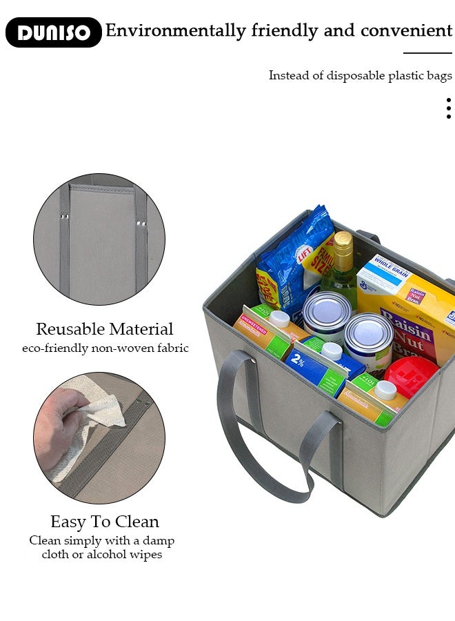 DUNISO 2 Pack Large capacity Storage Bins, Fabric Storage Bins for Shelves, Sturdy Storage Boxes for Organizing Clothing, Sheets, Toys, Books - Shelf Organizer Shelves Basket Storage Bin  - Image 4