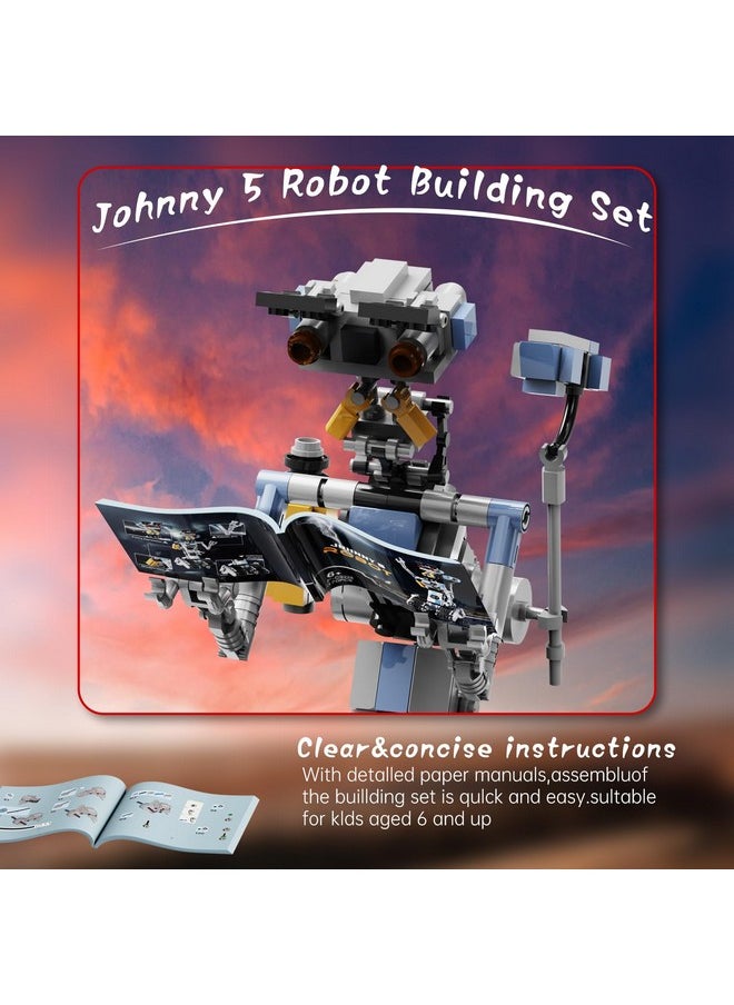 Vonado 370 Pieces Johnny 5 Robot Building Set, Johnny Five Robot Model Toys, Compatible with Lego, Educational Gift Set for Ages 8-14 Boys  - Image 3