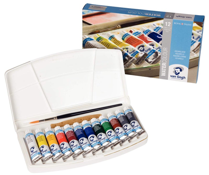 Van Gogh Watercolor Paint Set, Plastic Pocketbox, 12x10ml General Selection - Image 4