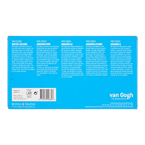 Van Gogh Watercolor Paint Set, Plastic Pocketbox, 12x10ml General Selection - Image 5