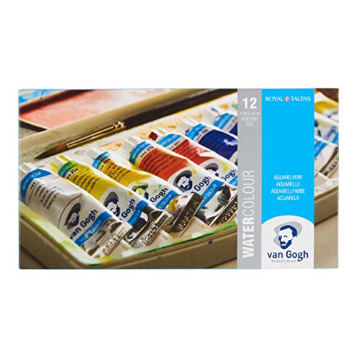Van Gogh Watercolor Paint Set, Plastic Pocketbox, 12x10ml General Selection - Image 2