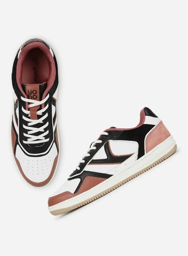 Yoho Multi Men Suede Look Panel Fashion Sneakers for Men | Best Price UAE