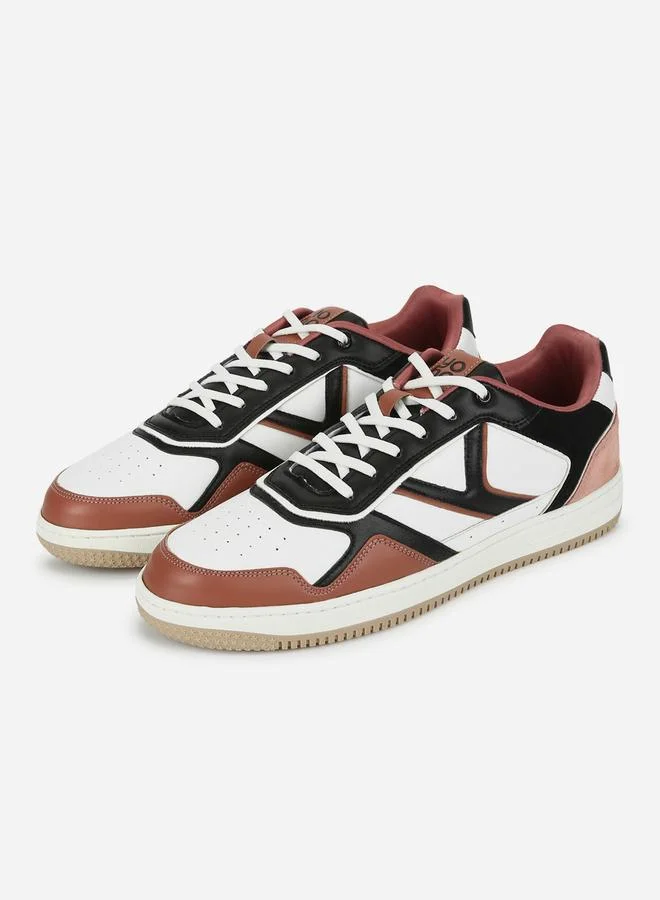 Yoho Multi Men Suede Look Panel Fashion Sneakers for Men | Best Price UAE