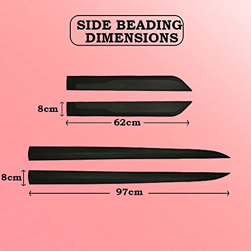 AUTOXYGEN Side Door Car Beading/Door Guard/Door Protector/Door Safety/Side Beading Accessories for i20 Elite (Set Of 4 Pcs.) - Image 3