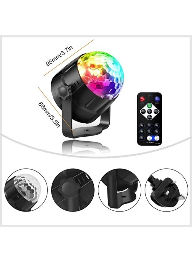 Generic - Sound Activated Party Light with Remote Control Disco Ball Lights for Parties - Image 1