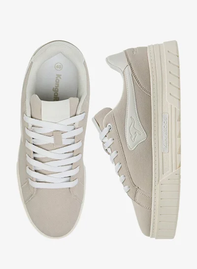 kangaROOS Women's Solid Sneakers with Lace-Up Closure
