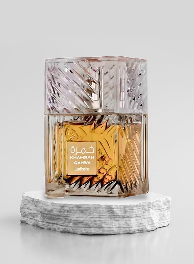 Lattafa Khamrah Qahwa Long Lasting Unisex Perfume 100ml | Coffee Perfume with Spices & Vanilla Notes | Luxury Unisex Perfume - Image 3