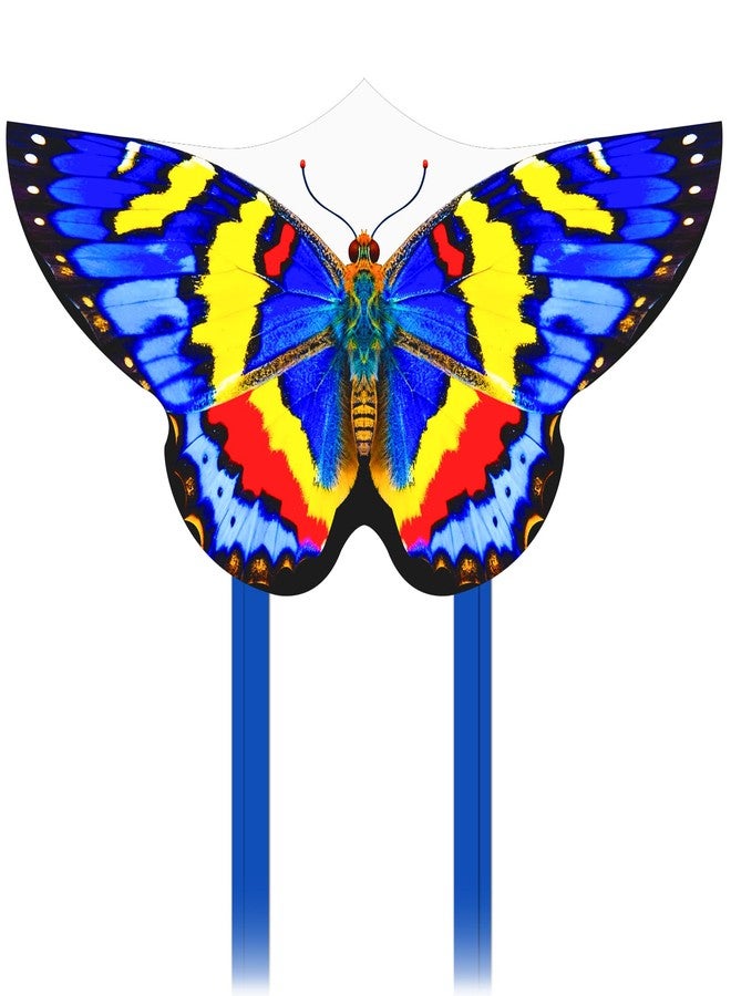 FejoHify Butterfly Kite Kids Adults Easy to Fly Assemble Ages 4-8 8-12 Single line String Handle 210t Ripstop Nylon Fabric Beach Park Outdoor Activities (Blue) - Image 1