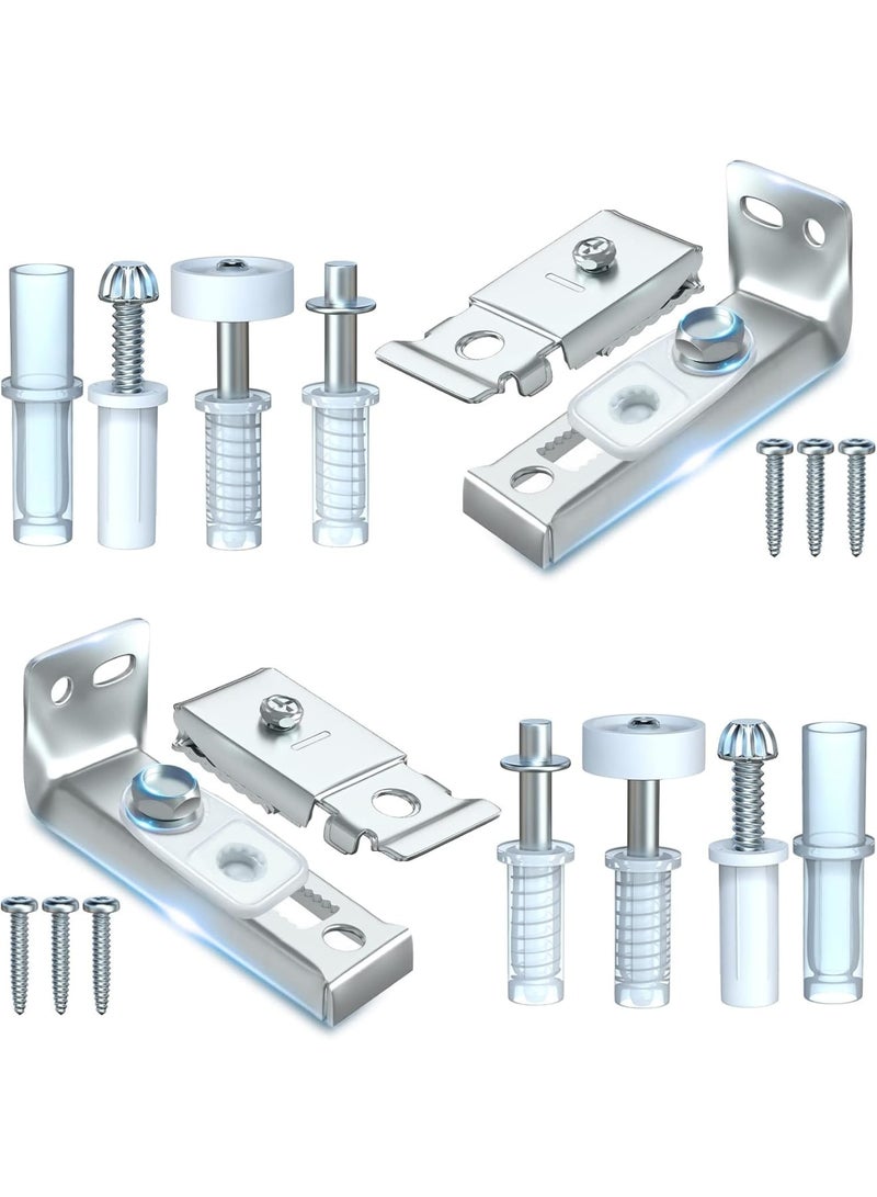 Cobest 4 Pack Bifold Door Hardware Repair Kit, 7/8 Guides Wheel, Pantry Hardware Replacement Parts for Folding Pocket Door Accordion Door Barn Door - Image 1