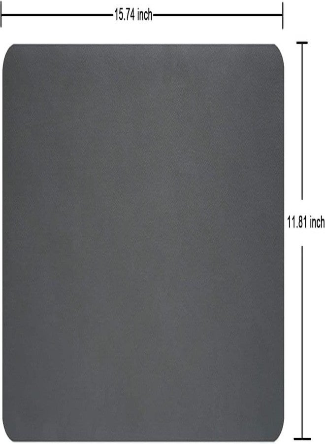 Yancorp Kitchen Counter Mat, Large Absorbent Drying Mat, Stain-Resistant Surface Protector for Coffee Station and Dishes, Grey - Image 4