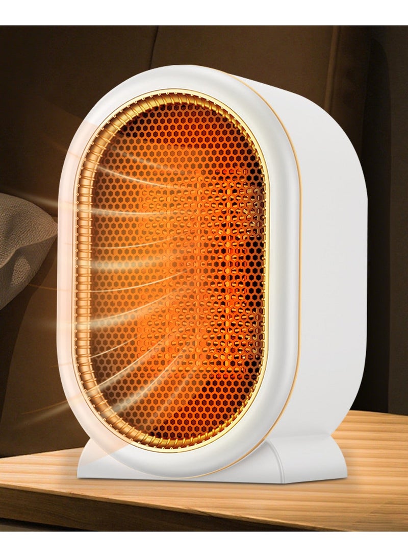 Naxifly Space Heater, 1200W Electric Heaters Indoor Portable, Overheat and Tip-Over Protection, PTC Fast Heating, 2 Mode, for Bedroom, Office and Indoor Use, Home - White Portable Heater（white） - Image 1