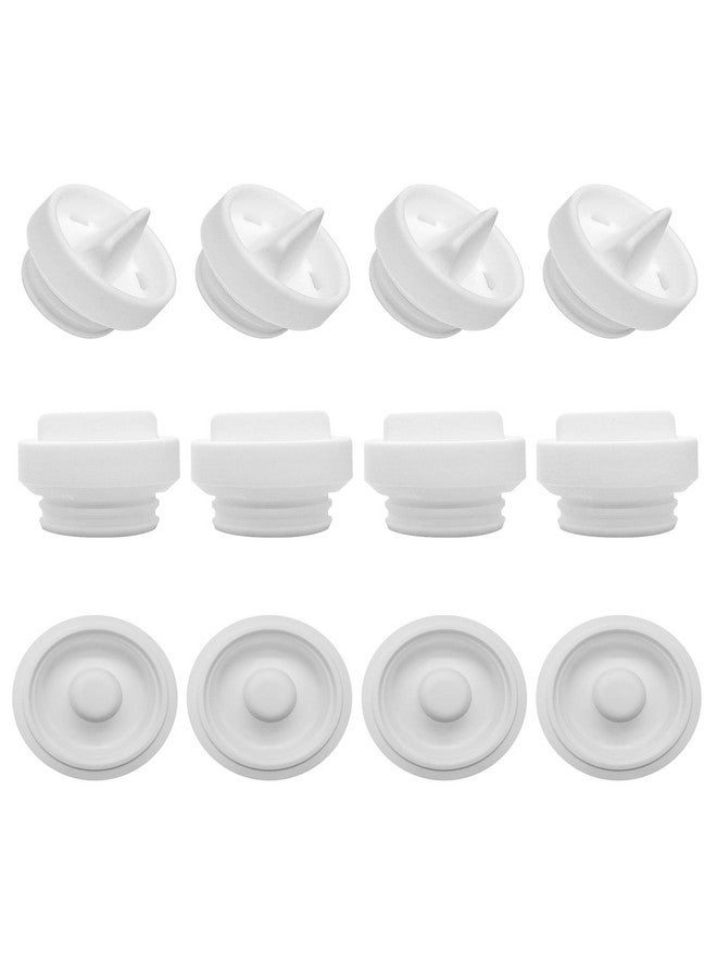 Durceler Elvie Stride Replacement Parts 8 Duckbill Valves & 4 Silicone Membrane/Diaphragm Compatible with Double Elvie Stride 2 Breast Pump Parts, Accessories by Durceler,Not Original Pump Parts - Image 1